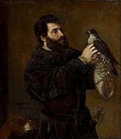 Giorgio Cornaro with a Falcon, 1537, titian