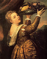 Girl with a Basket of Fruits, Lavinia, 1555-1558, titian