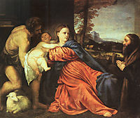 Holy Family and Donor, 1514, titian