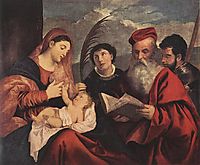 Mary with the Child and Saints, c.1510, titian