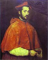 Portrait of Cardinal Alessandro Farnese, 1546, titian
