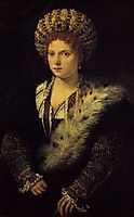 Portrait d`Isabella d`Este, 1536, titian