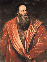 Portrait of Pietro Aretino, 1545, titian