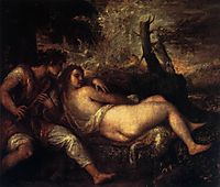 Shepherd and Nymph, 1576, titian
