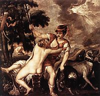 Venus and Adonis, 1559, titian