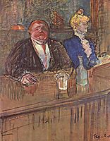 At the Cafe The Customer and the Anemic Cashier, 1898, toulouselautrec