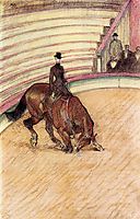 At the Circus Dressage, 1899, toulouselautrec