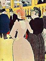 At the Moulin Rouge, La Goulue with Her Sister, 1892, toulouselautrec