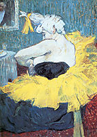 The clownesse Cha u Kao at the Moulin Rouge, 1895, toulouselautrec