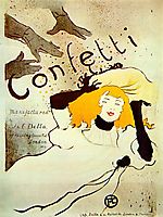 Confetti, 1894, toulouselautrec