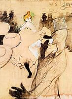 The Goulue and Valentin, The Boneless One, 1891, toulouselautrec