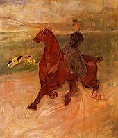 Horsewoman and Dog, c.1899, toulouselautrec