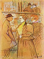 In Moulin Rouge, c.1890, toulouselautrec