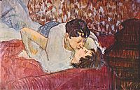 The Kiss, 1893, toulouselautrec