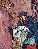 The Laundryman Calling at the Brothal, 1894, toulouselautrec