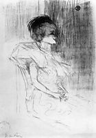 M.Lender Sitting, 1895, toulouselautrec