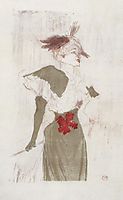 Mademoiselle Marcelle Lender, Standing, 1895, toulouselautrec