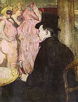 Maxime Dethomas At the Ball of the Opera, 1896, toulouselautrec