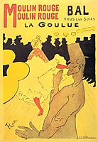 Moulin Rouge La Goulue, 1891, toulouselautrec