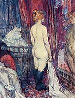 Nude Standing before a Mirror, 1897, toulouselautrec