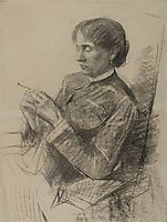 Portrait of Madame la Comtesse Adèle de Toulouse Lautrec, c.1882, toulouselautrec