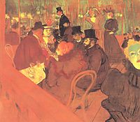 The Promenoir the Moulin Rouge, 1895, toulouselautrec