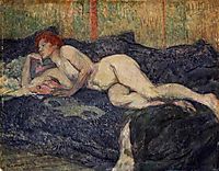 Reclining Nude, 1897, toulouselautrec