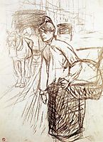 Study for the Laundress, 1888, toulouselautrec