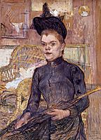 Woman in a Black Hat, Berthe la Sourde, 1890, toulouselautrec