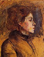 Woman s Head, c.1899, toulouselautrec