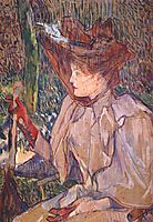 Woman with Gloves (Honorine Platzer), 1891, toulouselautrec