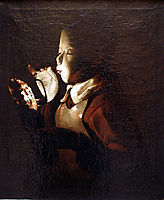 Boy Blowing at Lamp, c.1640, tour