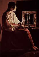 Repenting Magdalene, also called Magdalene and Two Flames, 1643, tour