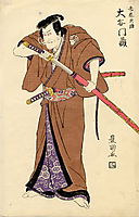 The actor Otani Monzo in the role of Igarashi Tenzen, c.1815, toyokuni