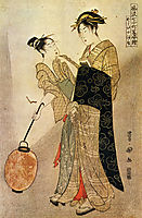 Courting Komachi, 1792, toyokuni
