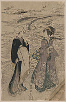 Fishing net, c.1800, toyokuni