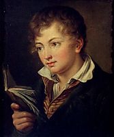 Boy with book, tropinin