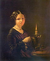 Girl with a candle, tropinin