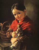 Girl with a Doll, 1841, tropinin