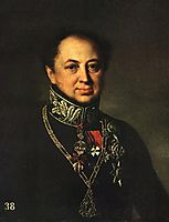 Portrait of D. P. Tatishchev, 1838, tropinin