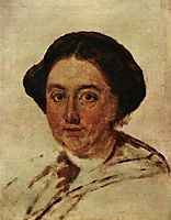 Portrait of E.P. Rostopchin. Etude, 1853, tropinin