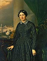 Portrait of Levitskaya Volkonskaya, 1852, tropinin