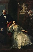 Portrait of Nikolai Ivanovich and Nadezhda Mikhailovna, tropinin
