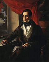 Portrait of P. N. Zubov, 1839, tropinin