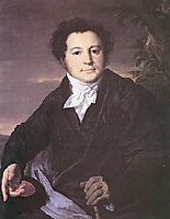 Portrait of A.A. Sannikov, 1823, tropinin
