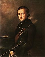 Portrait of Yu. F. Samarin in the Hunting Dress, 1846, tropinin