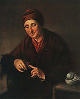 Ukrainian woman in namitke, 1820, tropinin