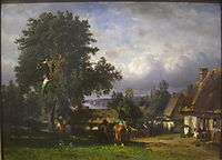 Apple Harvest in Normandy, 1865, troyon