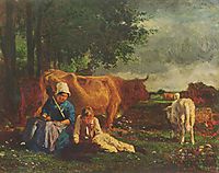 Pastoral Scene, c.1860, troyon