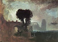Archway with Trees by the Sea, 1828, turner